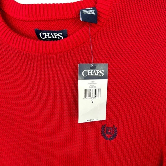 NWT CHAPS Ralph Lauren Men's Crest Knit Sweater Size Small - Picture 4 of 6